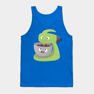 Cute cake mixer kitchen appliance cartoon Tank Top